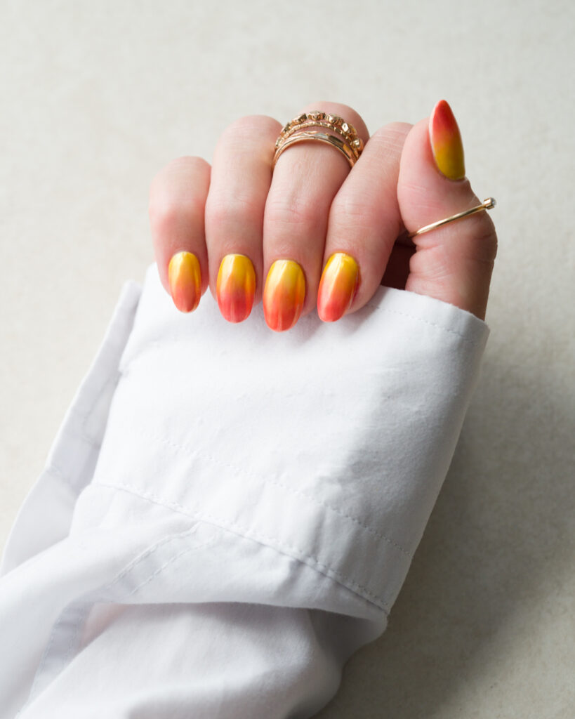 20 Latest Yellow Ombre Nail Ideas To Try In 2024! 32 Glossy Yellow And Orange Ombre Nails
