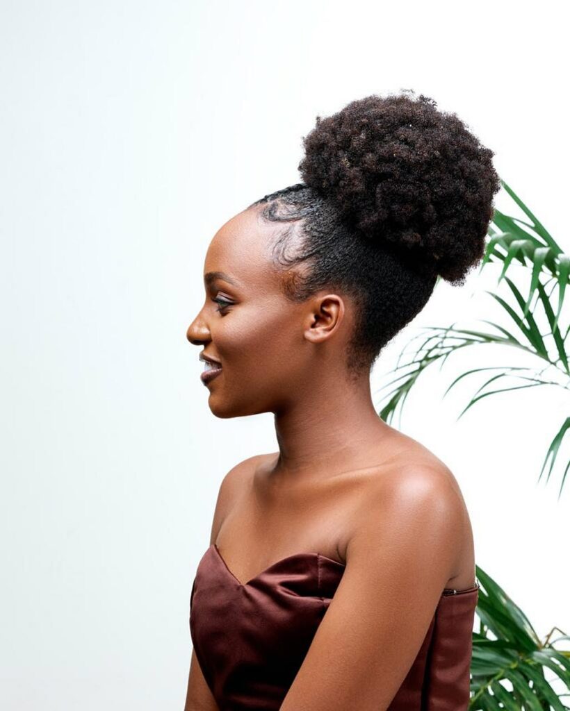 25 Natural Hairstyles Ideas to Embrace Your Authenticity in 2024 33 Natural Puff Updo