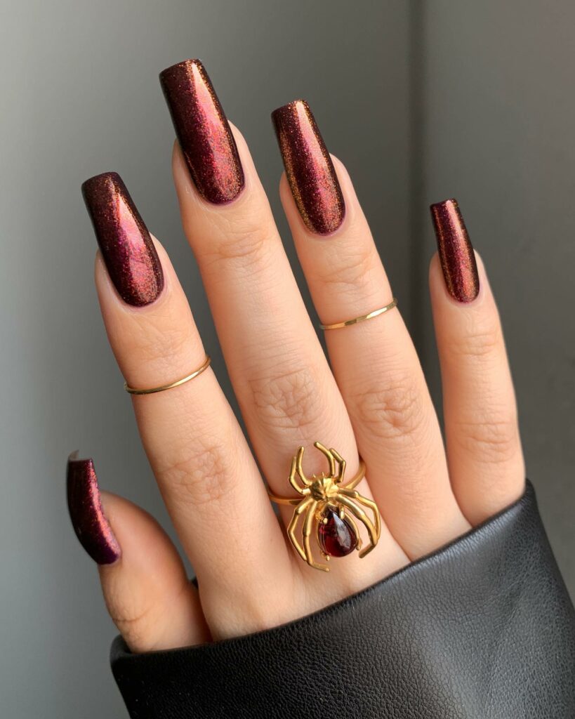 29 Latest Metallic Nail Designs To Try In 2024! 30 Metallic Copper Nails