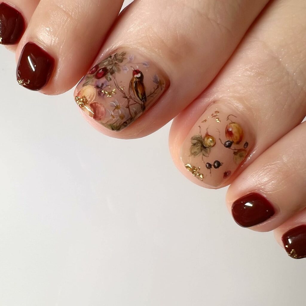 Feel Fruity with 25 Cherry Toenail Pedicure Ideas for 2024 27 Impressive Cherry Nail Art With A Bird