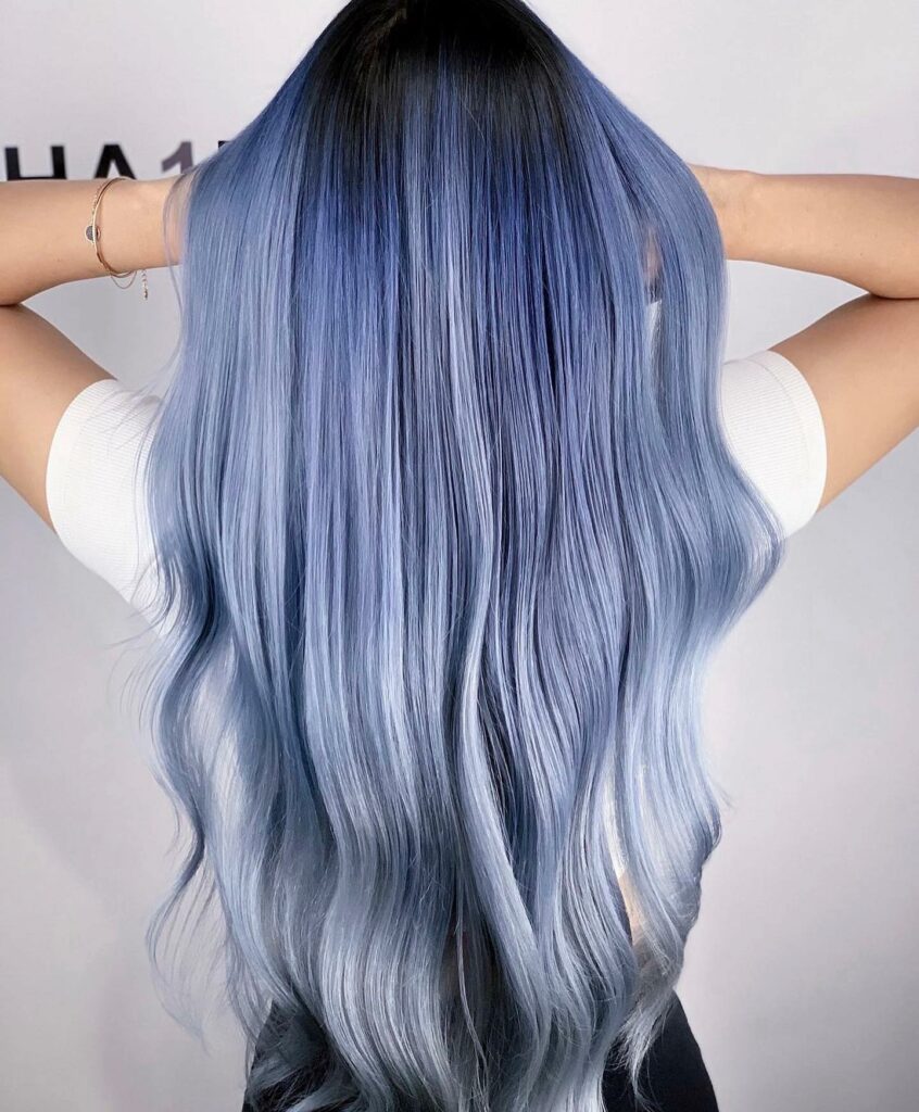 25 Silver Hair Colour Ideas to Embrace in 2024 21 Silver Blue Ombre Hair