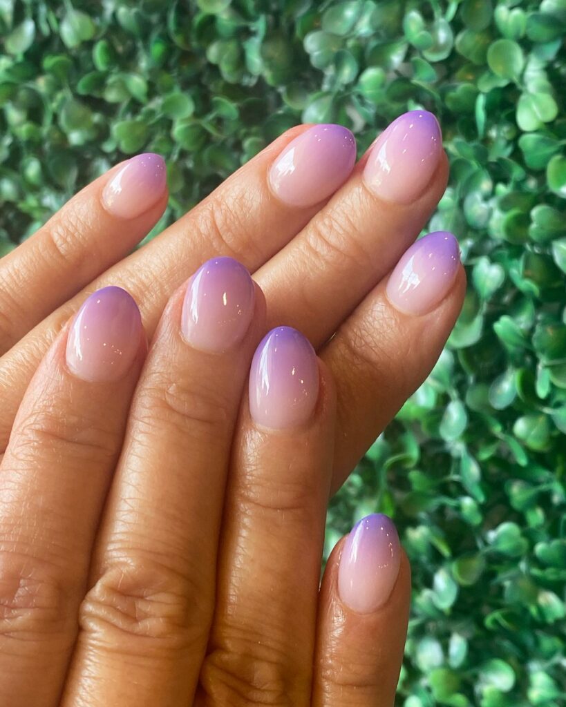 Discover 35 Purple Ombre Nail Designs To Try in 2024 14 Short And Sassy Purple Ombré