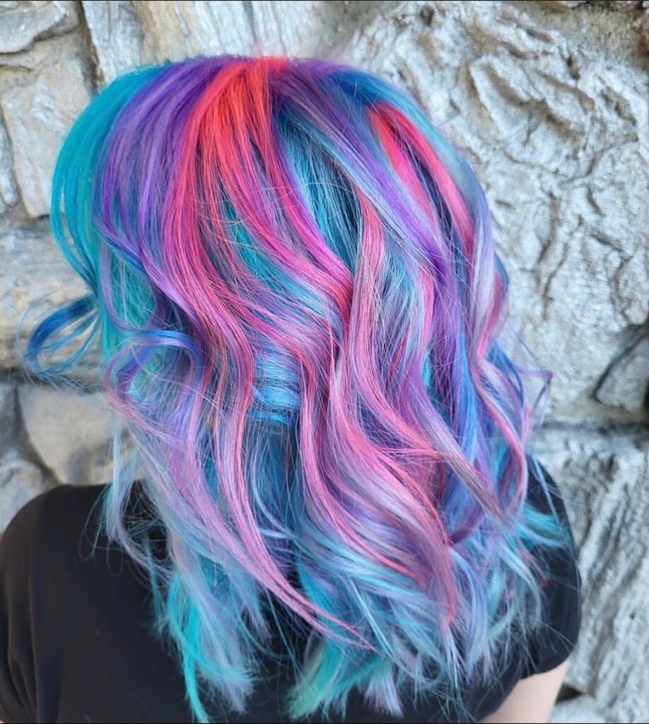 45 Pink Hairstyles to Add a Pop of Color to Your Look in 2024 17 Pink and Blue Hair