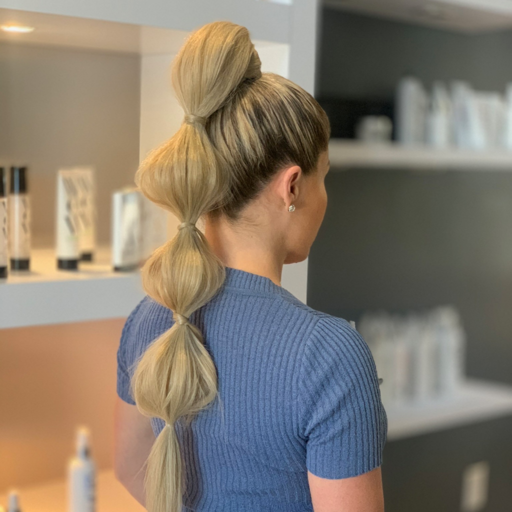 25 Bubble Braids Ideas to Try in 2024 10 Elevate Your Ponytail with Golden Hair Ties