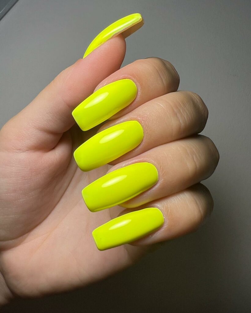 20 Latest Neon Yellow Nail Ideas To Try In 2024! 29 Huge Square Neon Yellow Nails