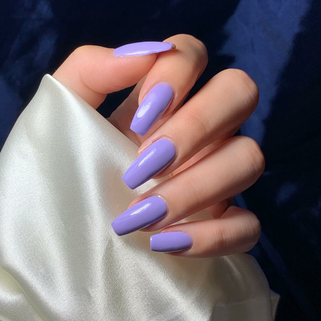 Explore 30 Purple Coffin Nail Designs in 2024 20 Simple Purple Coffin Nail