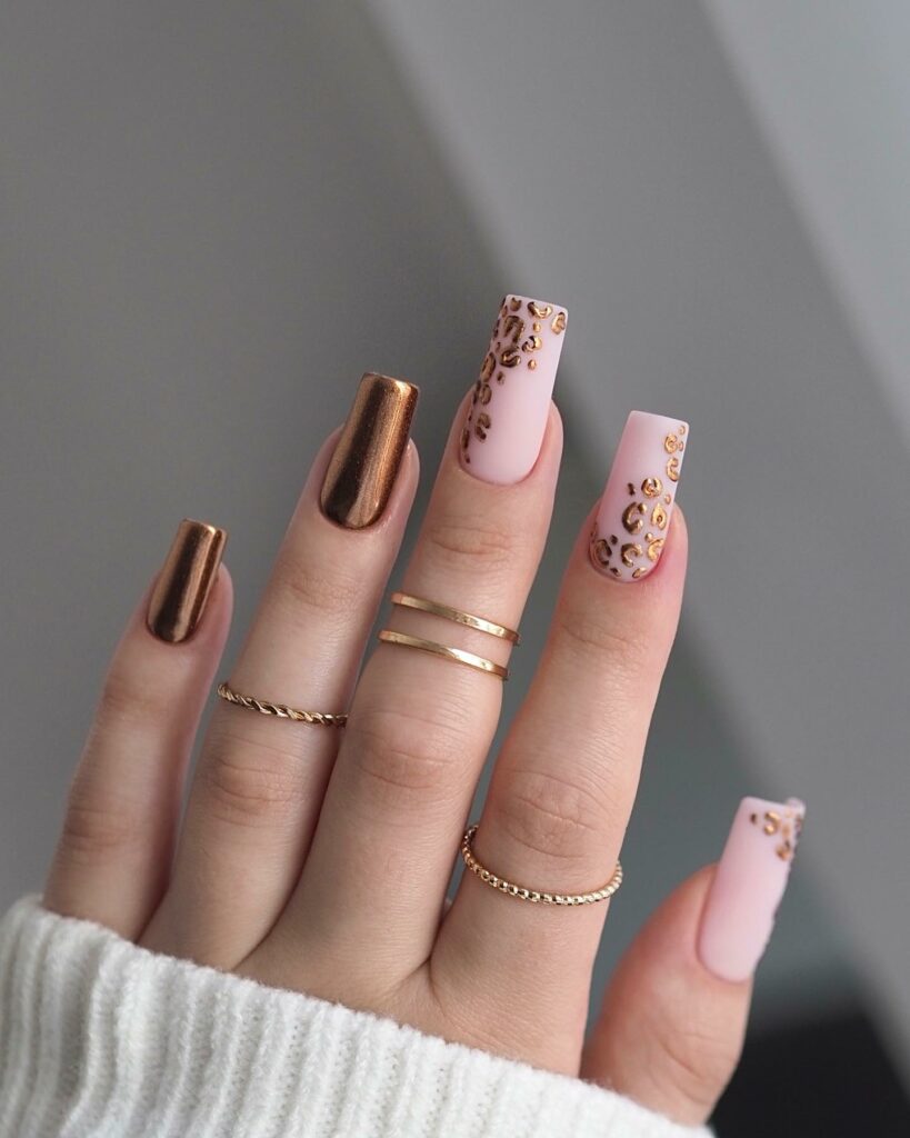 25 Latest Leopard Print Nail Ideas To Try In 2024! 30 Copper Leopard Nails Design