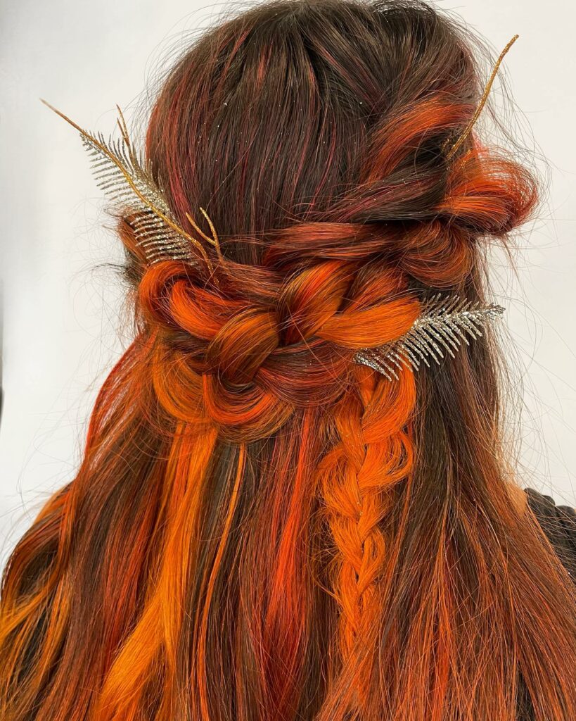 30 Spooky Halloween Hairstyles Ideas to Experiment with in 2024 10 Perfect Pumpkin Updo