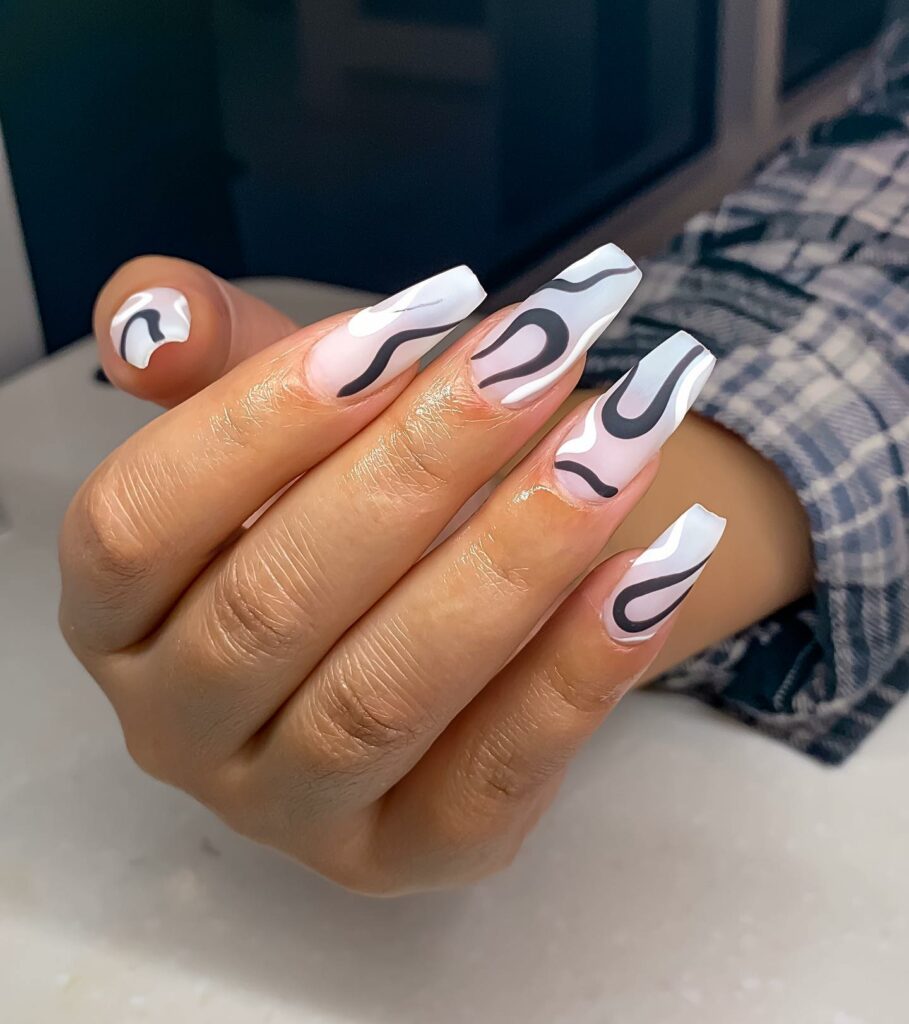 Get Swirly with 35 Swirl Nails Ideas for 2024 34 Gradient Nails Edition