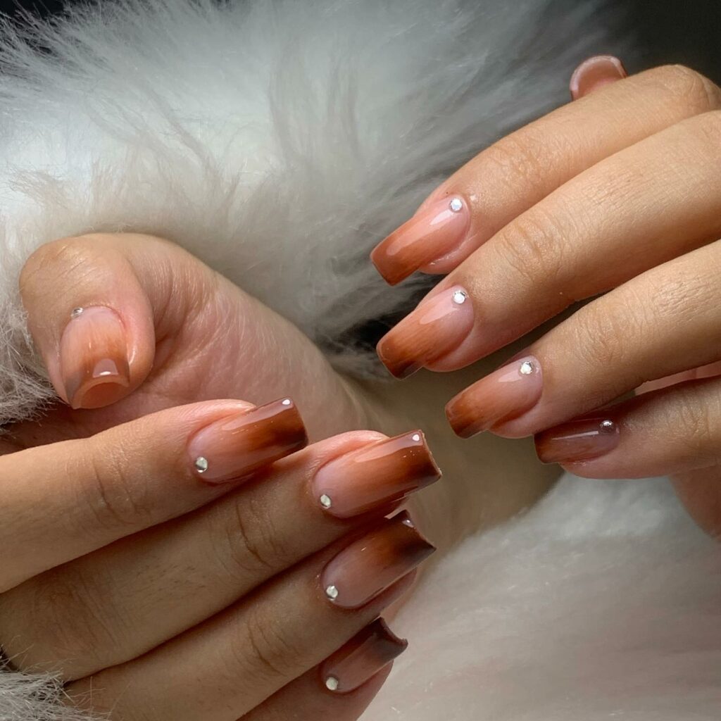 21 Latest Brown Ombre Nail Designs To Try In 2024! 25