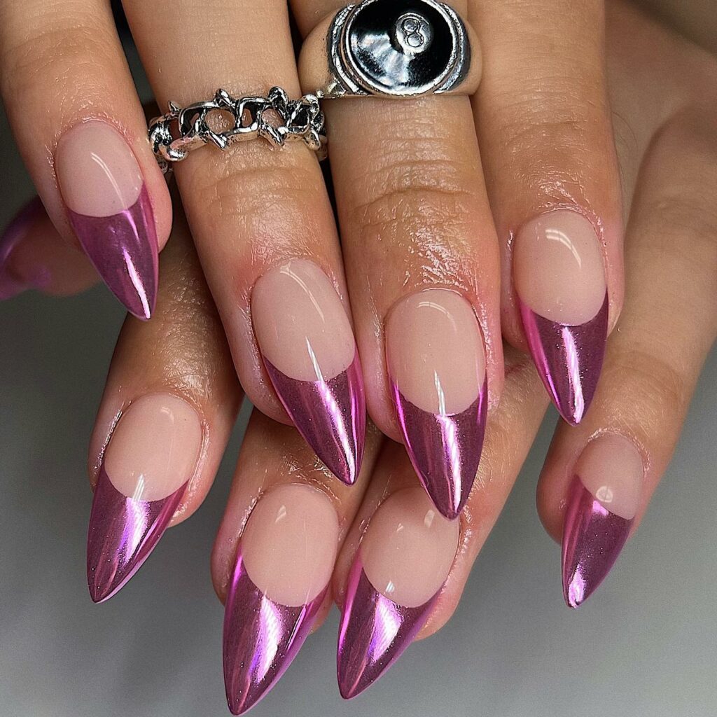 Sparkle with 35 Dark Purple Nails & Glitter in 2024 44 Tickled Pink On Pink