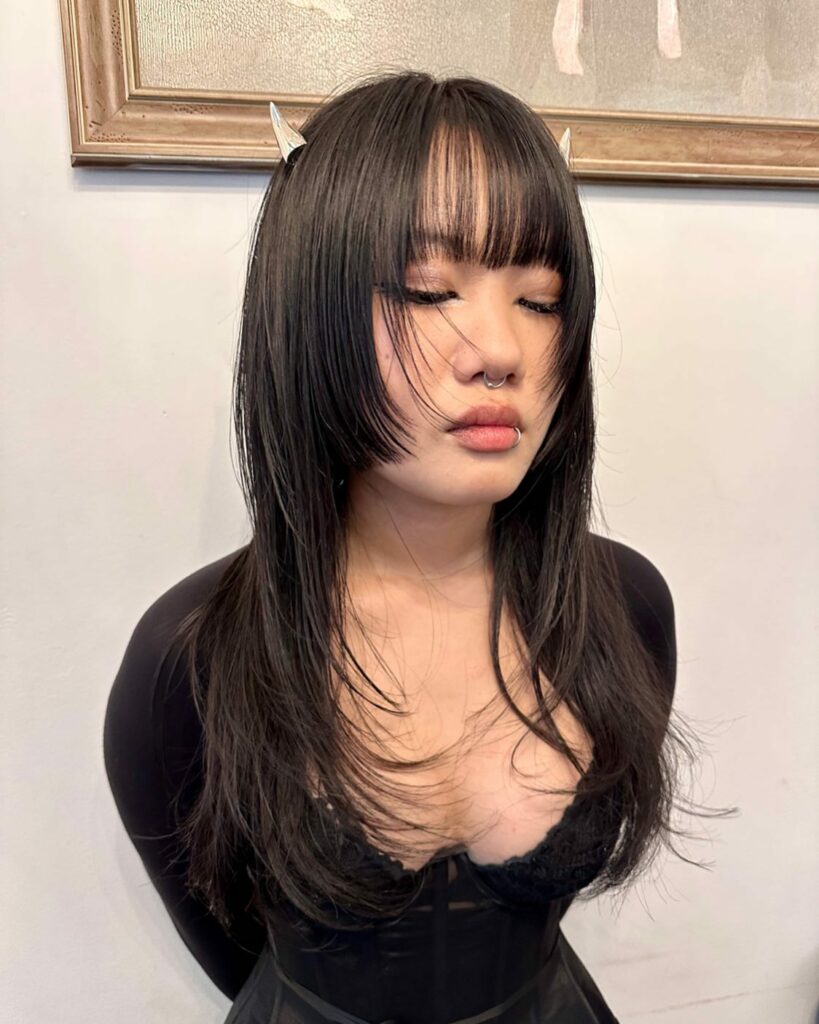 35 Modern Mullet Hairstyles to Experiment with in 2024 34 The Sleek & Straight How-To