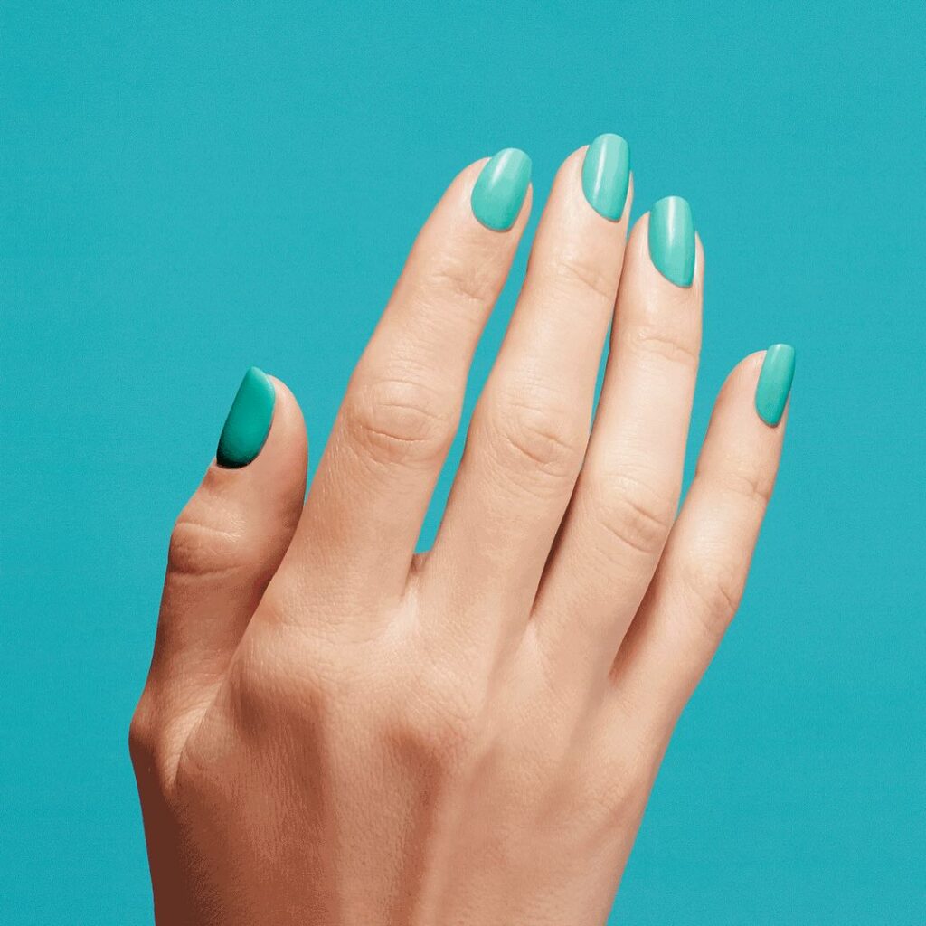 Dive into 60 Turquoise Nail Designs of 2024 71 Natural Nails With Halo Polish
