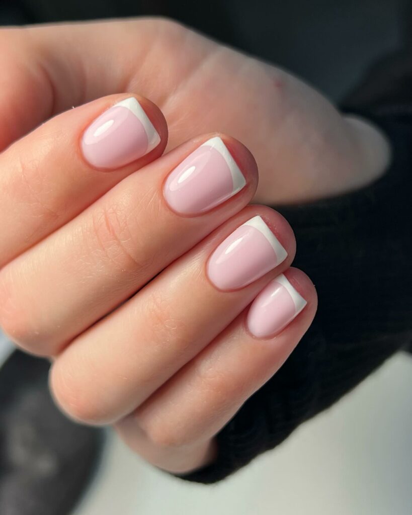 30 Latest Pink And White Nail Ideas To Try In 2024! 18 White French Tips on Short Pink Nails