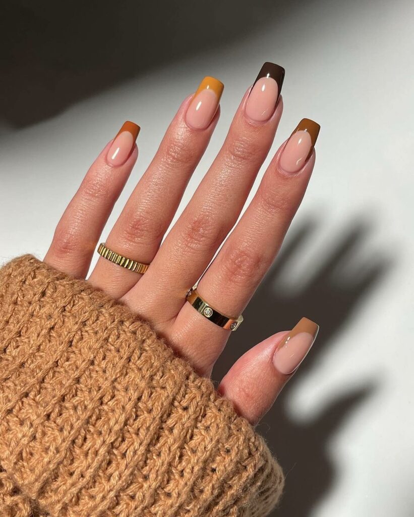 40 Latest Brown French Tip Nail Ideas To Try in 2024! 26 Brown Ombre French Tips Nail