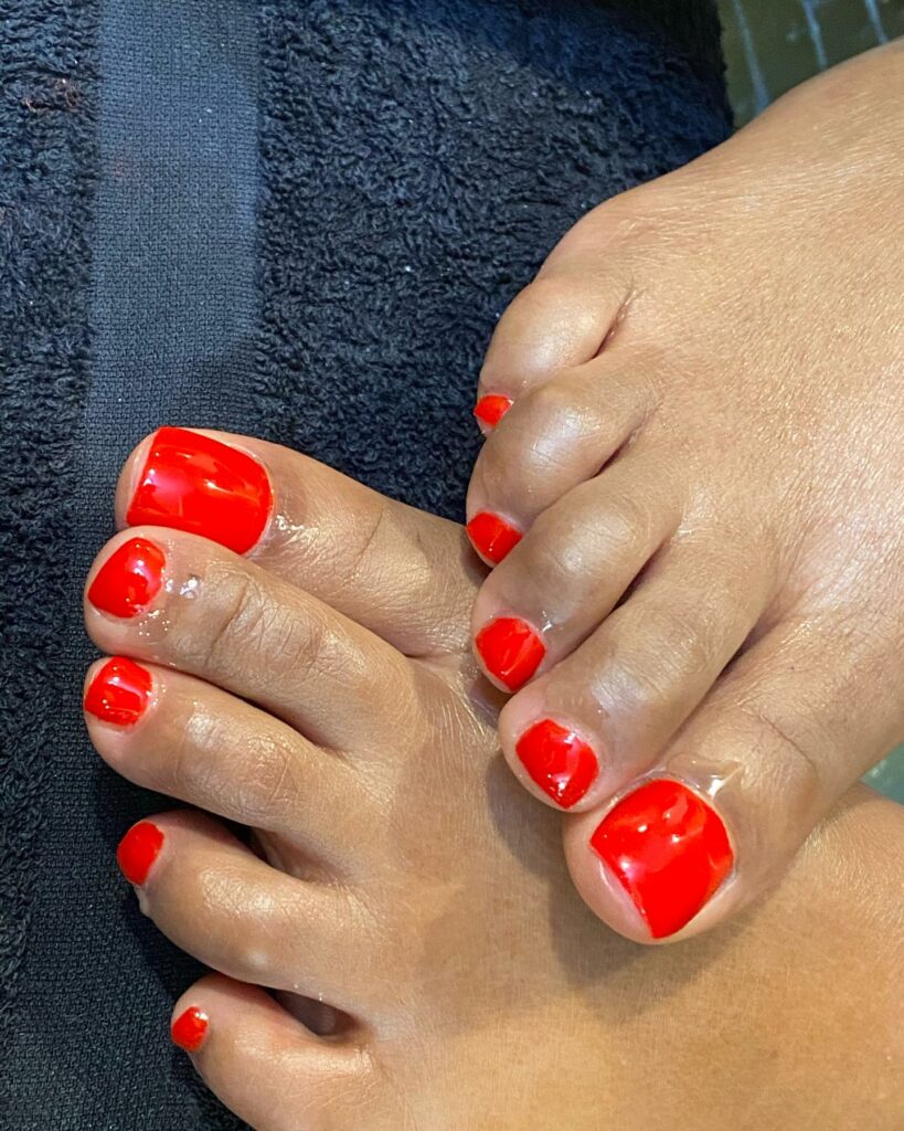30 Red Pedicure Ideas to Add a Pop of Color to Your Look in 2024 29 Red Bottom