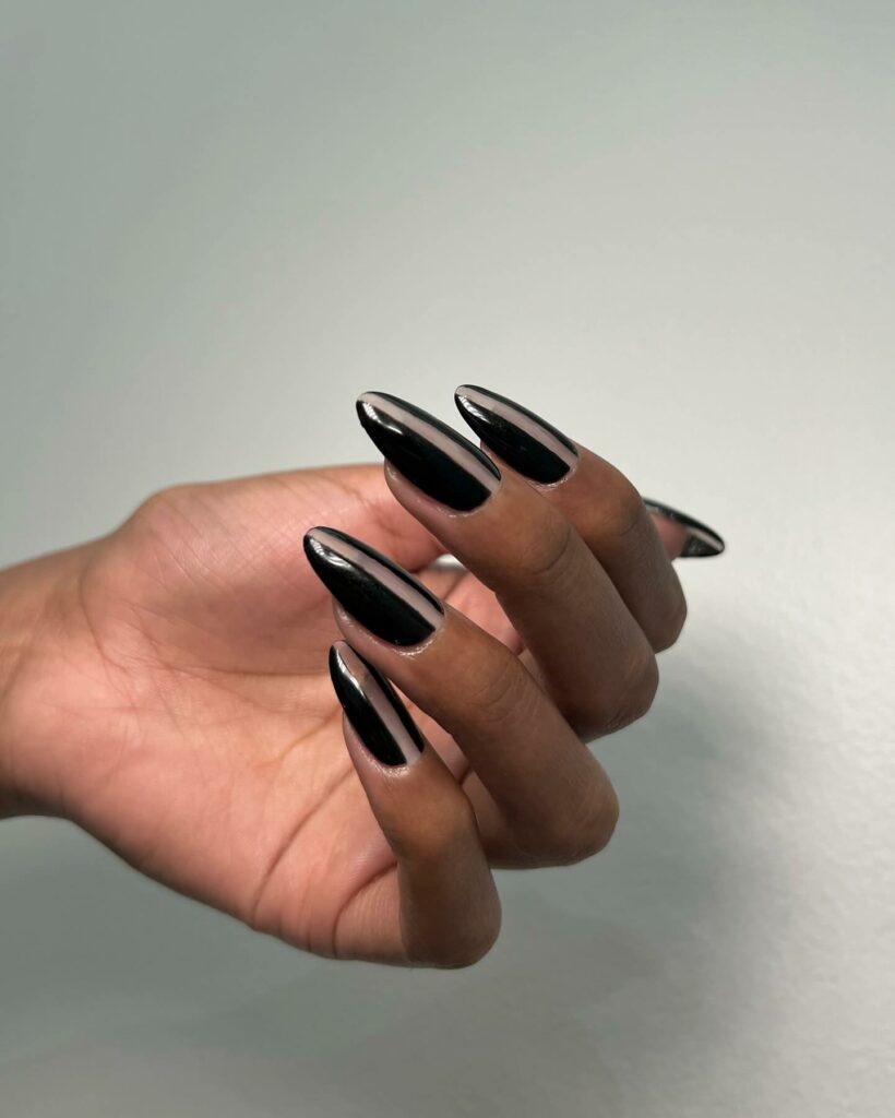 20 Latest Negative Space Nail Ideas To Try In 2024! 22 Negative Space Black Nails