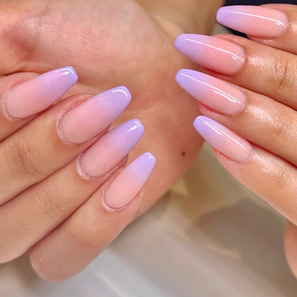 Discover 35 Purple Ombre Nail Designs To Try in 2024 25 Lila Story Meets Pink Smile