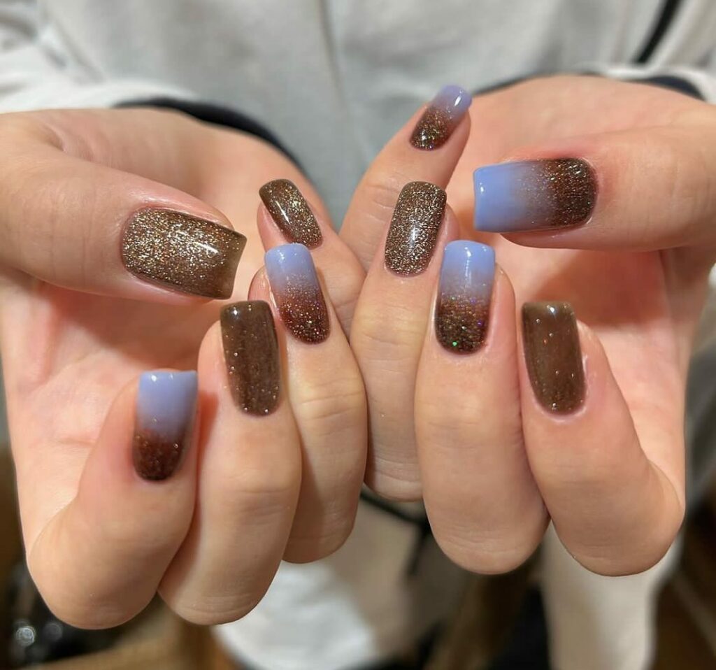 21 Latest Brown Ombre Nail Designs To Try In 2024! 26