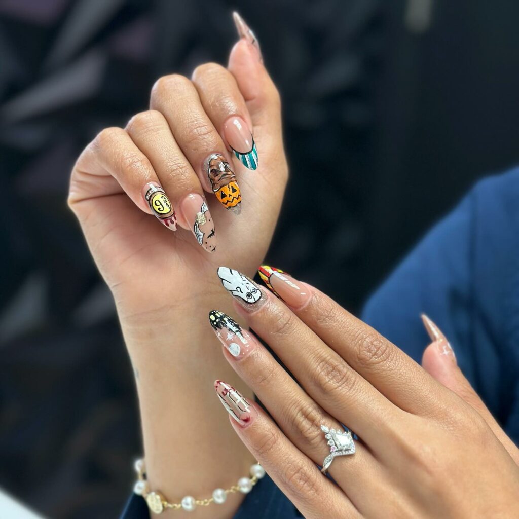 33 Latest Harry Potter Nail Ideas To Try In 2024! 23 Halloween Theme Harry Potter Nails