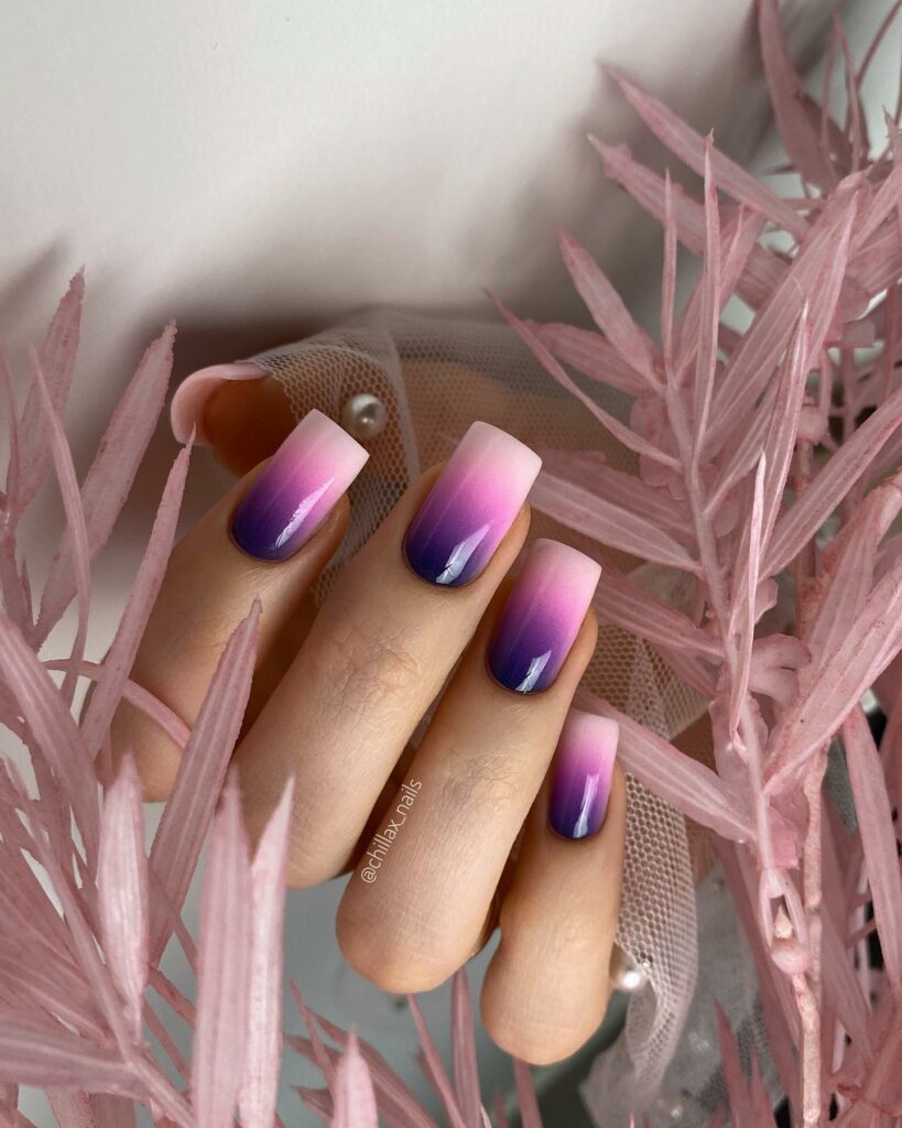 Sparkle with 35 Dark Purple Nails & Glitter in 2024 10 Glitter Ombre For Days