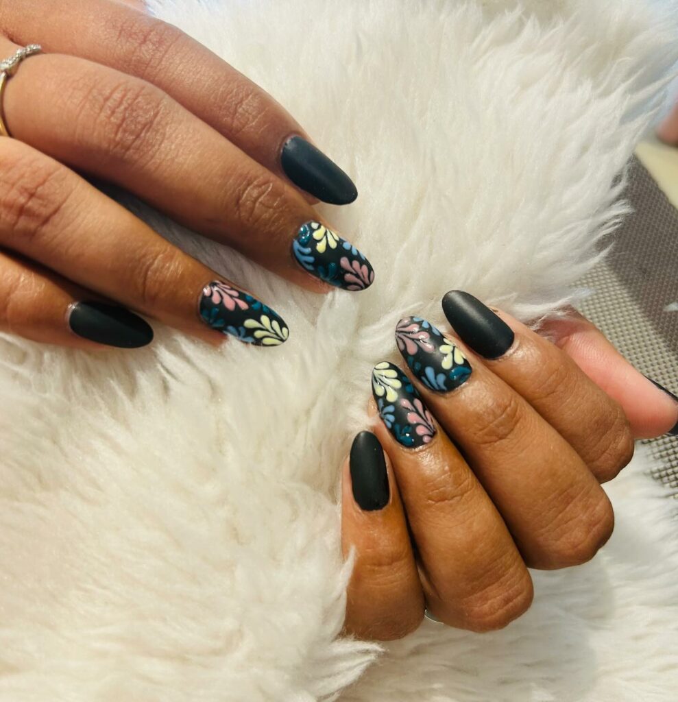 35 Latest Black Matte Nail Designs To Try In 2024! 22 Pastels Meet Matte
