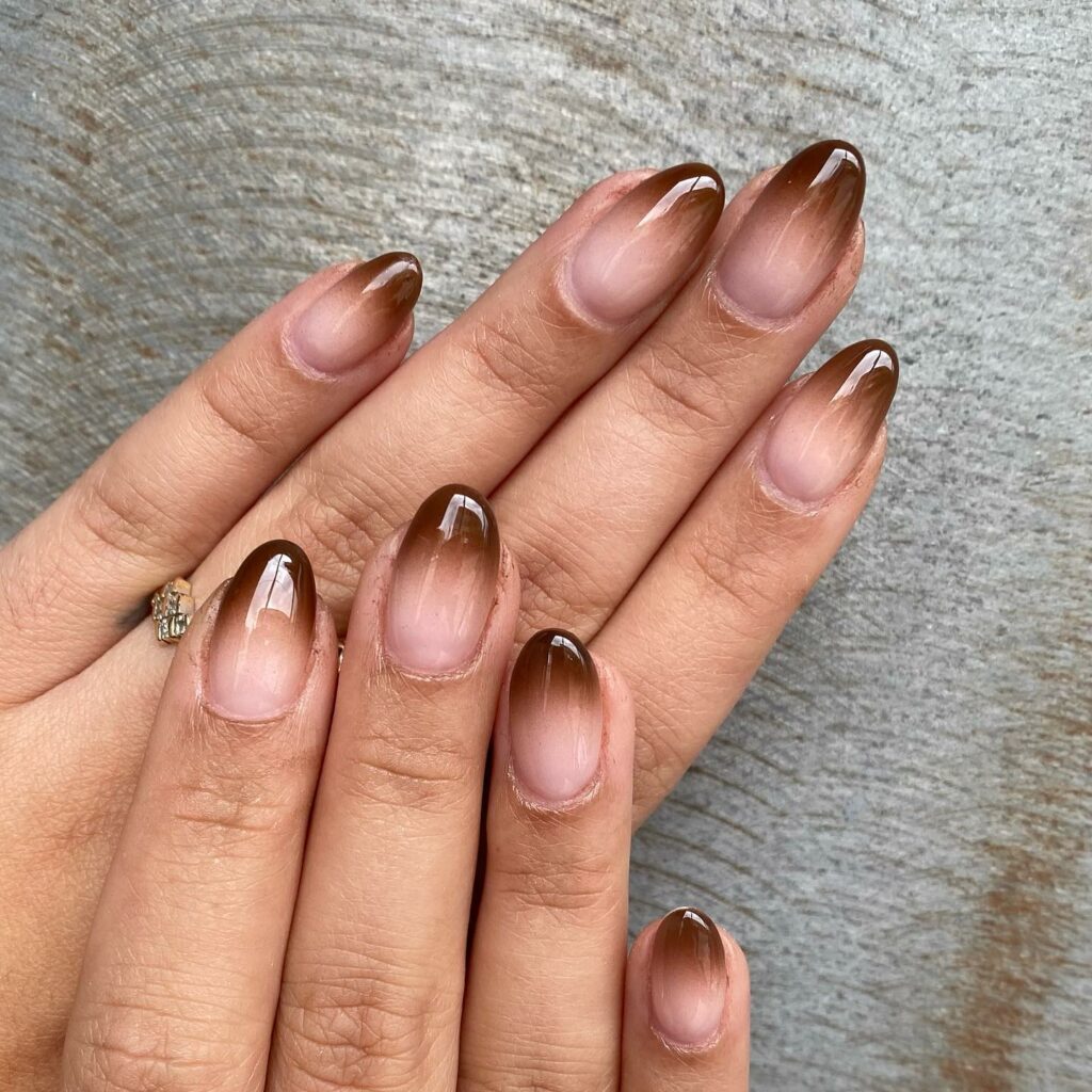 21 Latest Brown Ombre Nail Designs To Try In 2024! 13