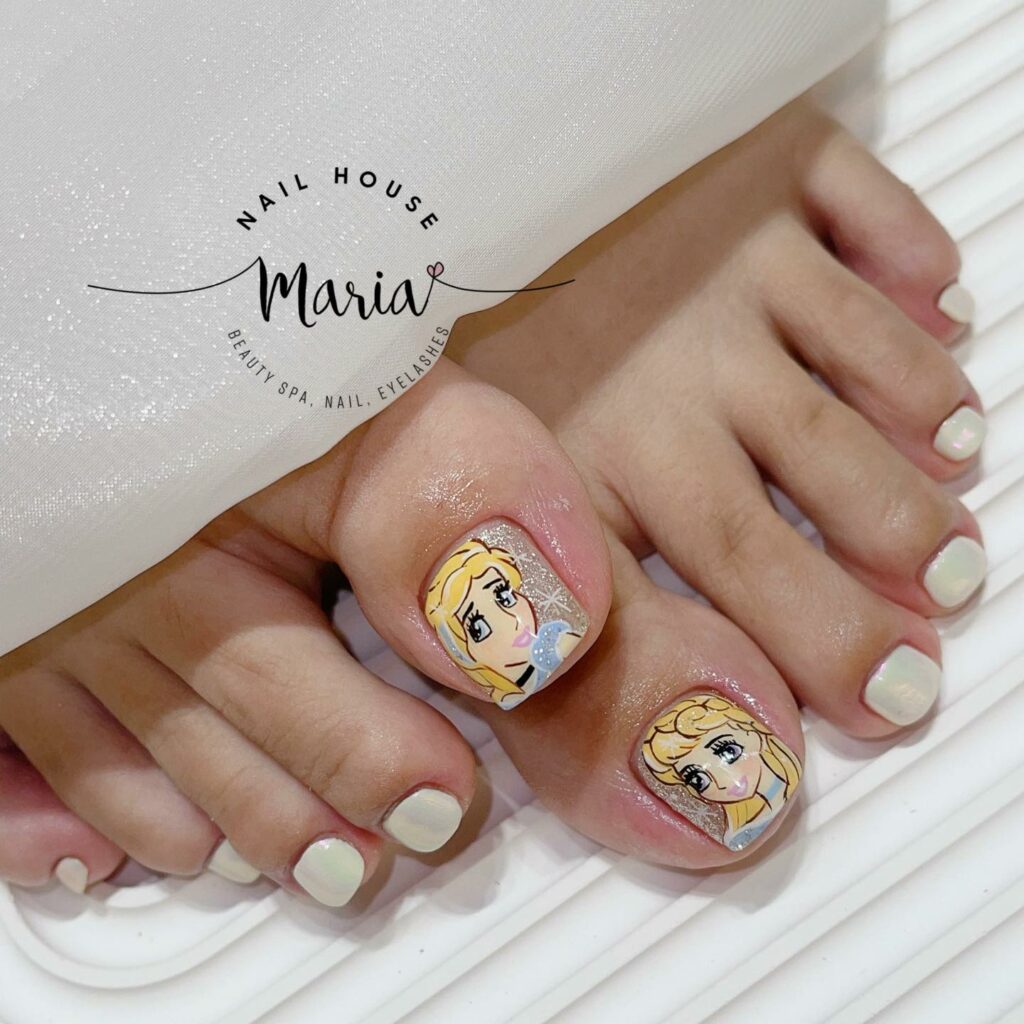 15 Latest Disney Pedicure Designs To Try In 2024! 18 Cinderella Pedicure