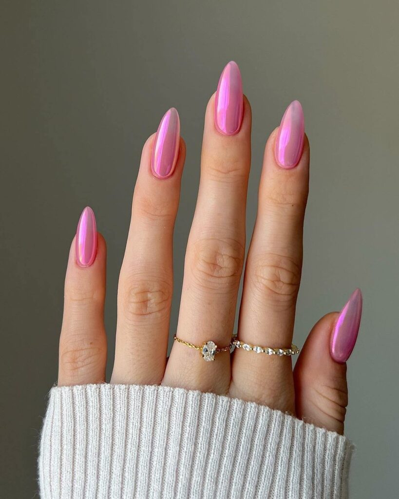 20 Latest Bubble Bath Nail Designs To Try In 2024! 17 Ballet Pink Bubble Gloss Nails
