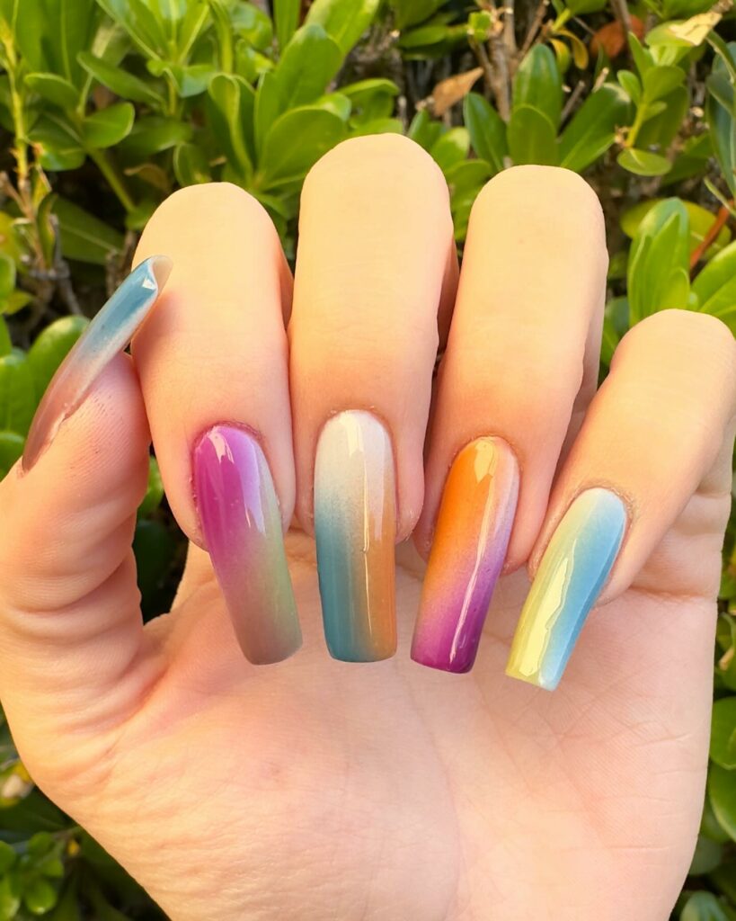 40 Latest Cotton Candy Nail Designs To Try In 2023! 45 Glossy Dark Colored Cotton Candy Nails
