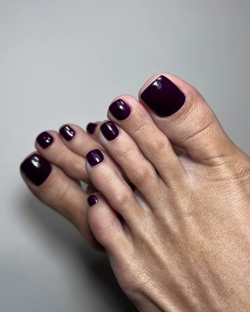 15 Latest Dark Purple Pedicure Designs To Try In 2024! 13 Very Dark Purple Nails