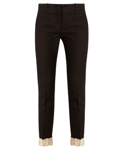 4 Gucci Ruffled-Hem Silk and Wool-Blend Trousers