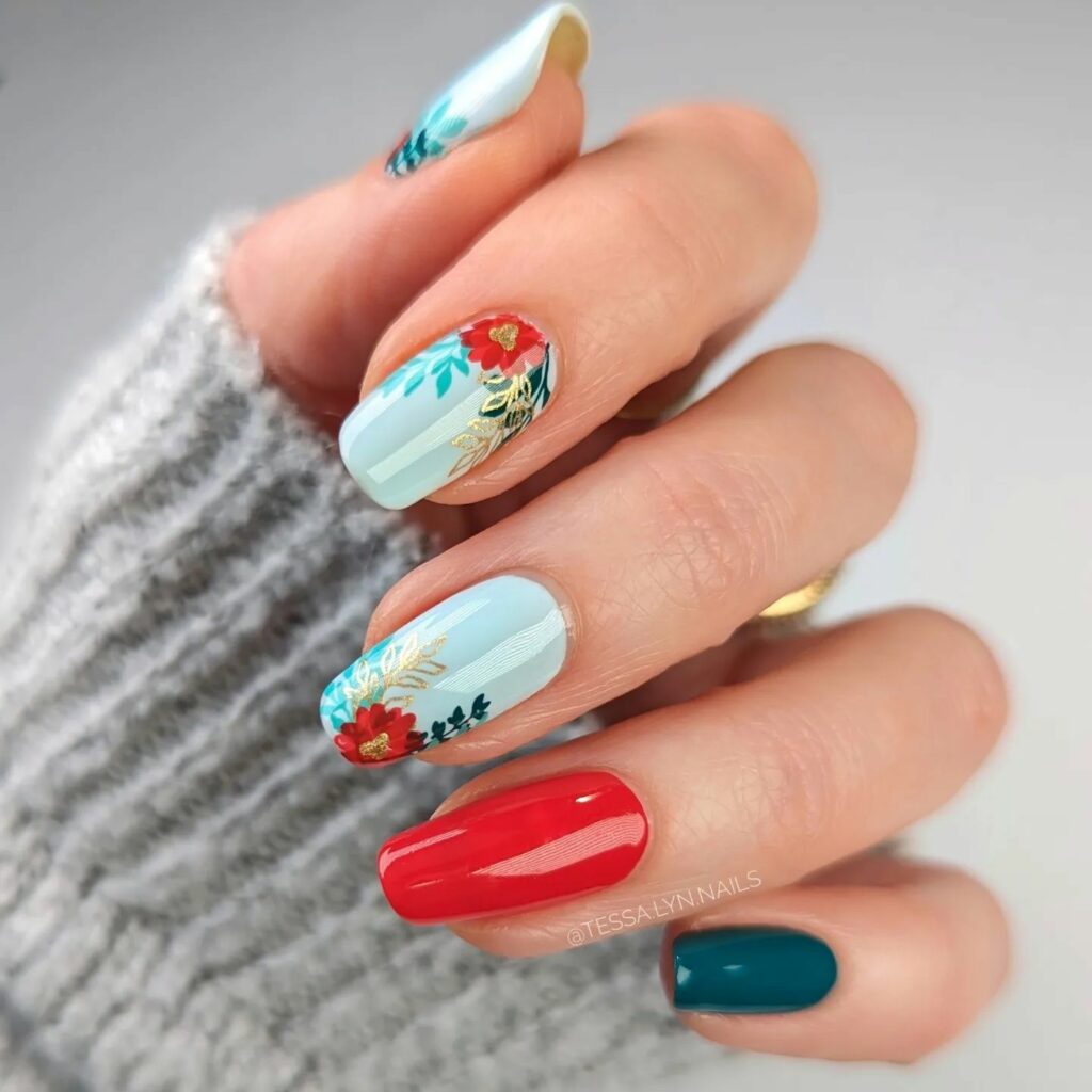 21 Latest Abstract Nail Art Ideas To Try in 2024! 26 Whimsy in Blue: Abstract Nail Design as Mini Art Gallery