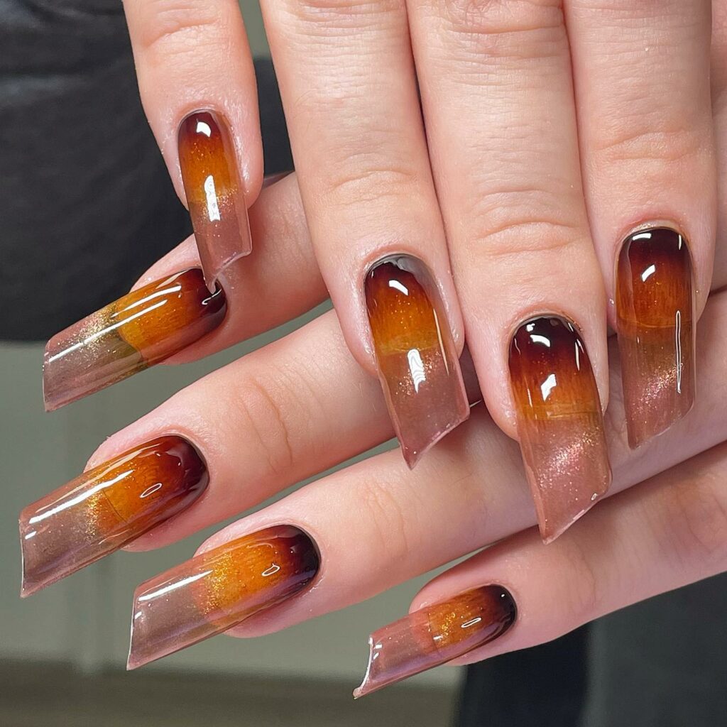 15 Latest Lipstick Shape Nail Ideas To Try In 2024! 13 Three Color Ombre Lipstick Shape Nails