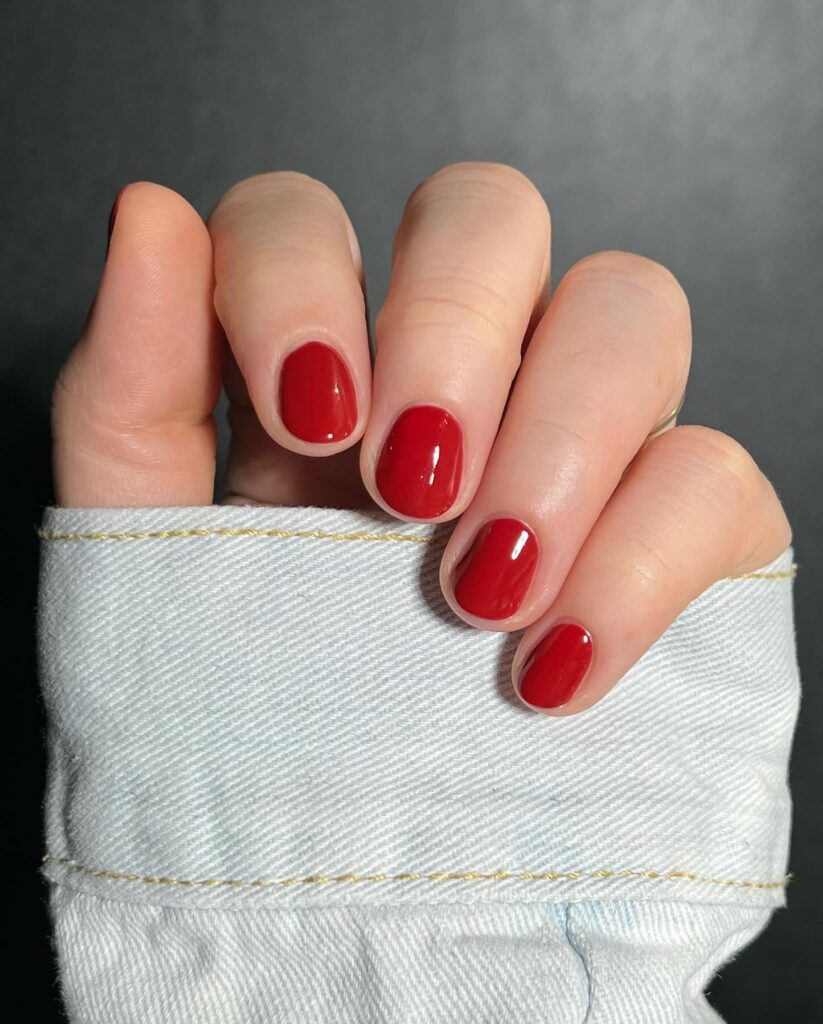 Celebrate with 40 Christmas Statement Nail Designs in 2024 42 Red Velvet Short Nails