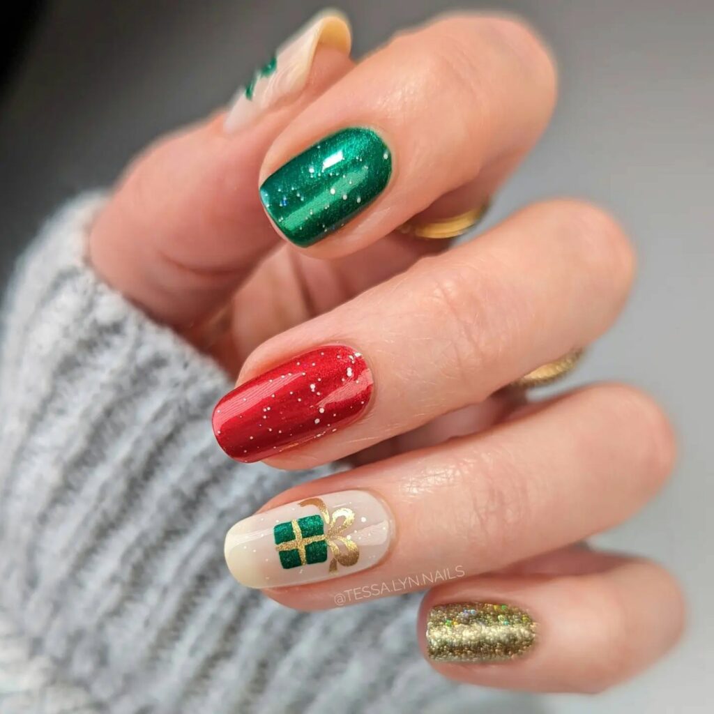 21 Latest Abstract Nail Art Ideas To Try in 2024! 11 Festive and Bold: Abstract Nail Art Creates a Captivating Mix of Patterns and Textures