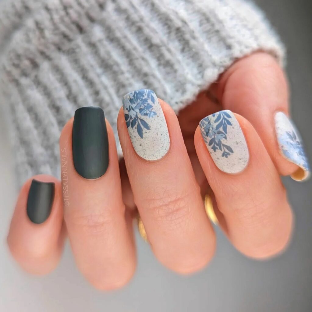 21 Latest Abstract Nail Art Ideas To Try in 2024! 14 Whimsical Nature: Abstract Nail Art for the Contemporary Wild at Heart