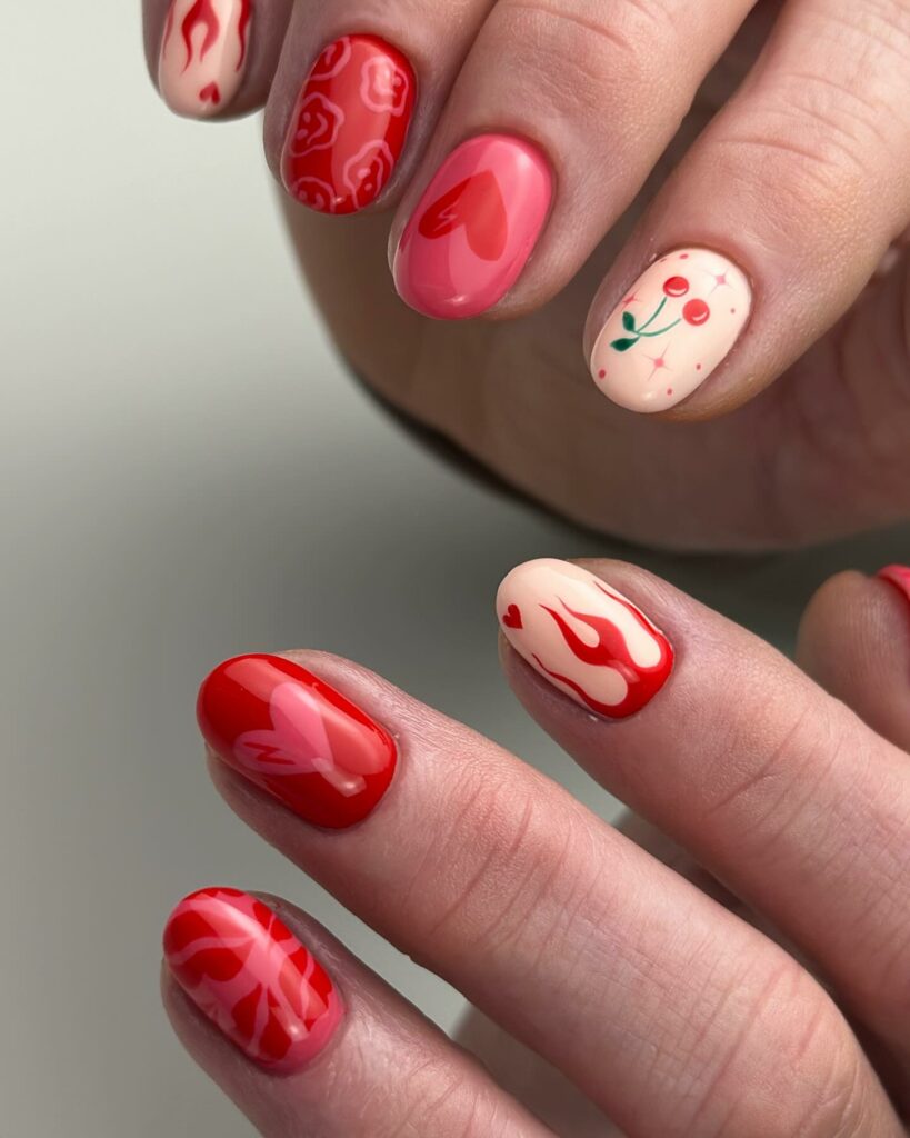27 Romantic Nail Designs to Try for Valentine's Day 2024! 23