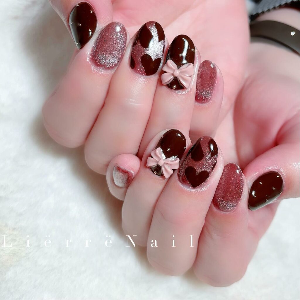 27 Romantic Nail Designs to Try for Valentine's Day 2024! 26