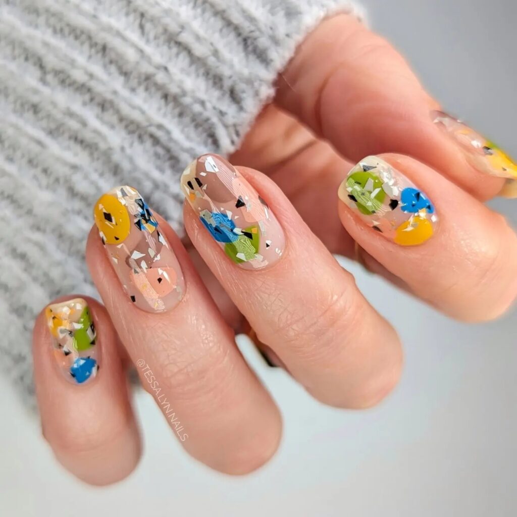 21 Latest Abstract Nail Art Ideas To Try in 2024! 16 Abstract Nail Design: A Freestyle Masterpiece of Wearable Art