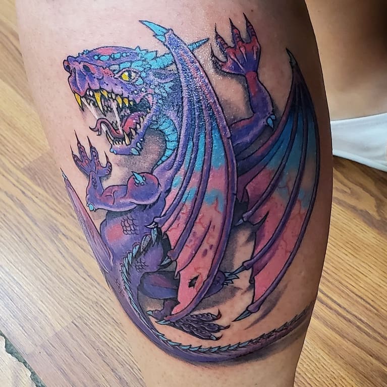 20+ BEST DRAGON TATTOO FOR MEN - UPDATED FOR 2024 26 Colorful Dragon Tattoo