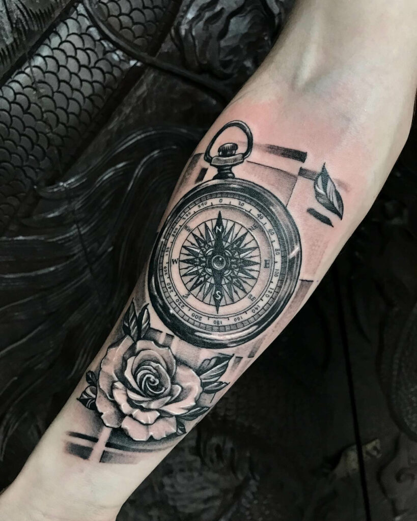 10+ Medium Tattoo Ideas You’ll Have To See To Believe! 11 Beautiful Dark Black Inked Rose Tattoo On Arm
