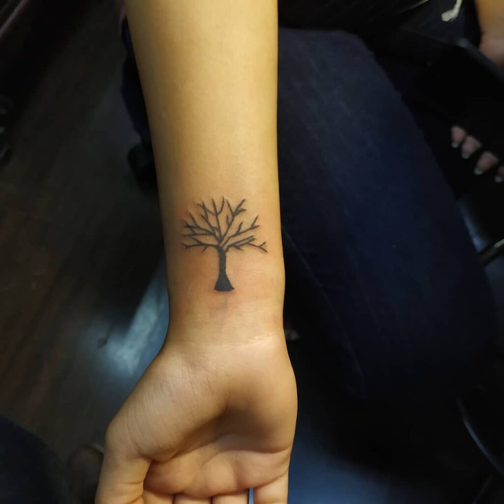20+ AMAZING WRIST TATTOOS + MEANINGS IN 2024 30 Tree Wrist Tattoo