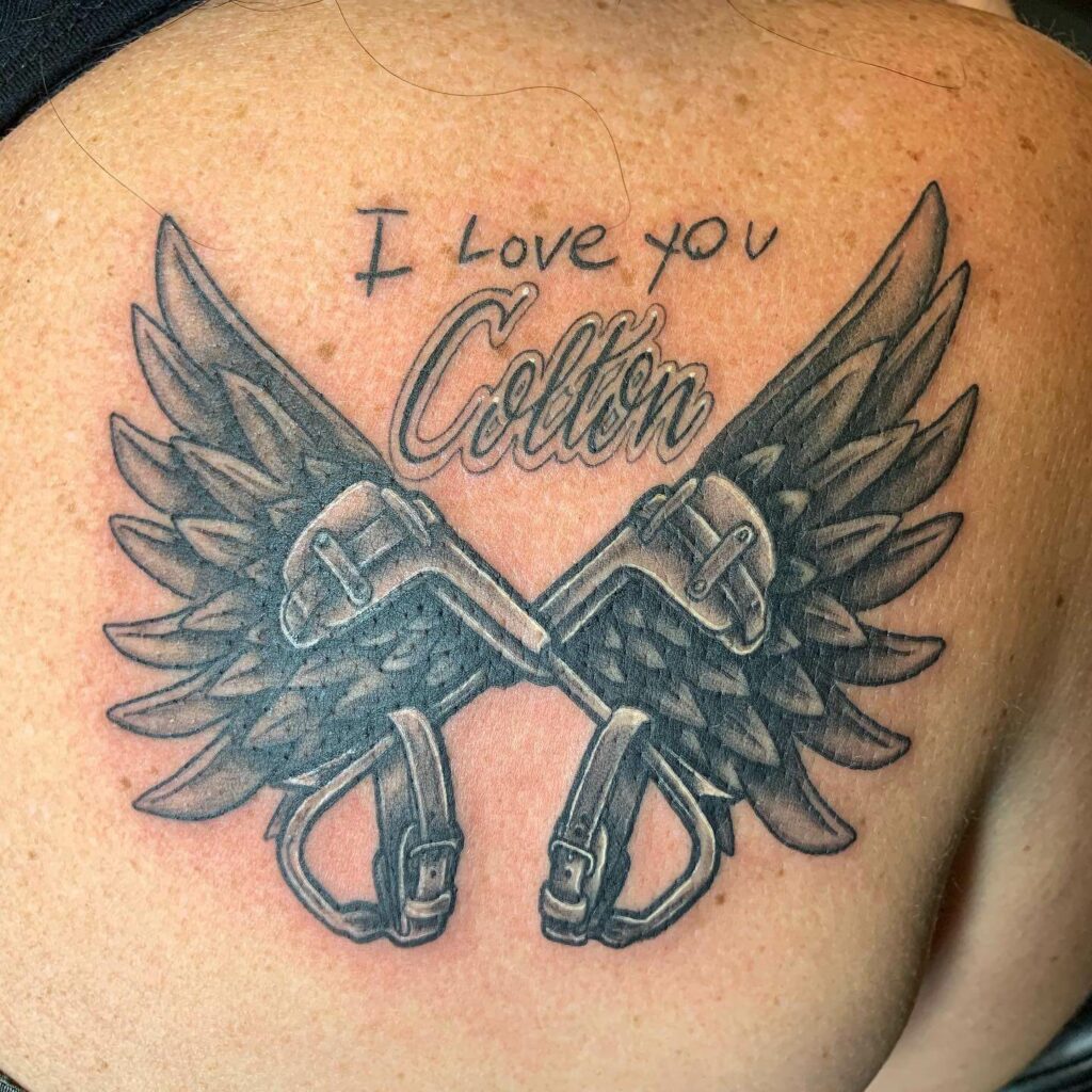 12+ Lineman Tattoo Ideas To Inspire You! 17 Fusion Lineman Tattoos With Wings