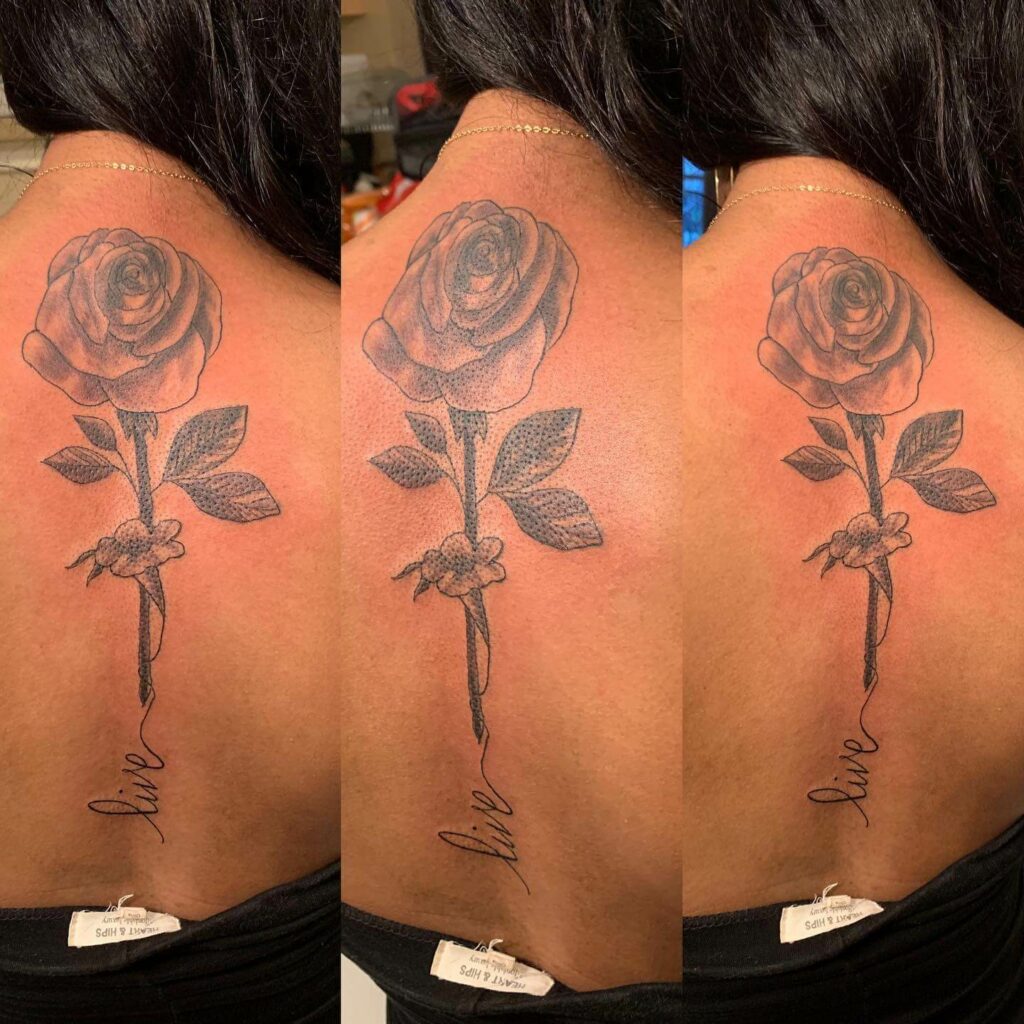 10+ Rose Spine Tattoo Ideas That Will Blow Your Mind! 12 Spine Rose Tattoo
