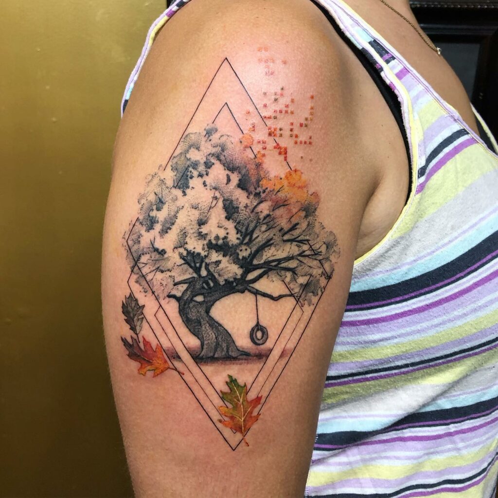 10 BEST TREE TATTOOS + THEIR MEANINGS IN 2024 16 Oak Trees Tattoo