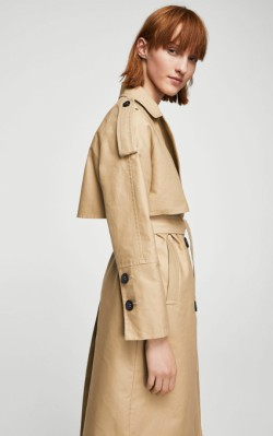 7 gallery Audrey Hepburn 12 Pieces for a Hepburn-inspired Wardrobe - Mango Double breasted trench - $149.99