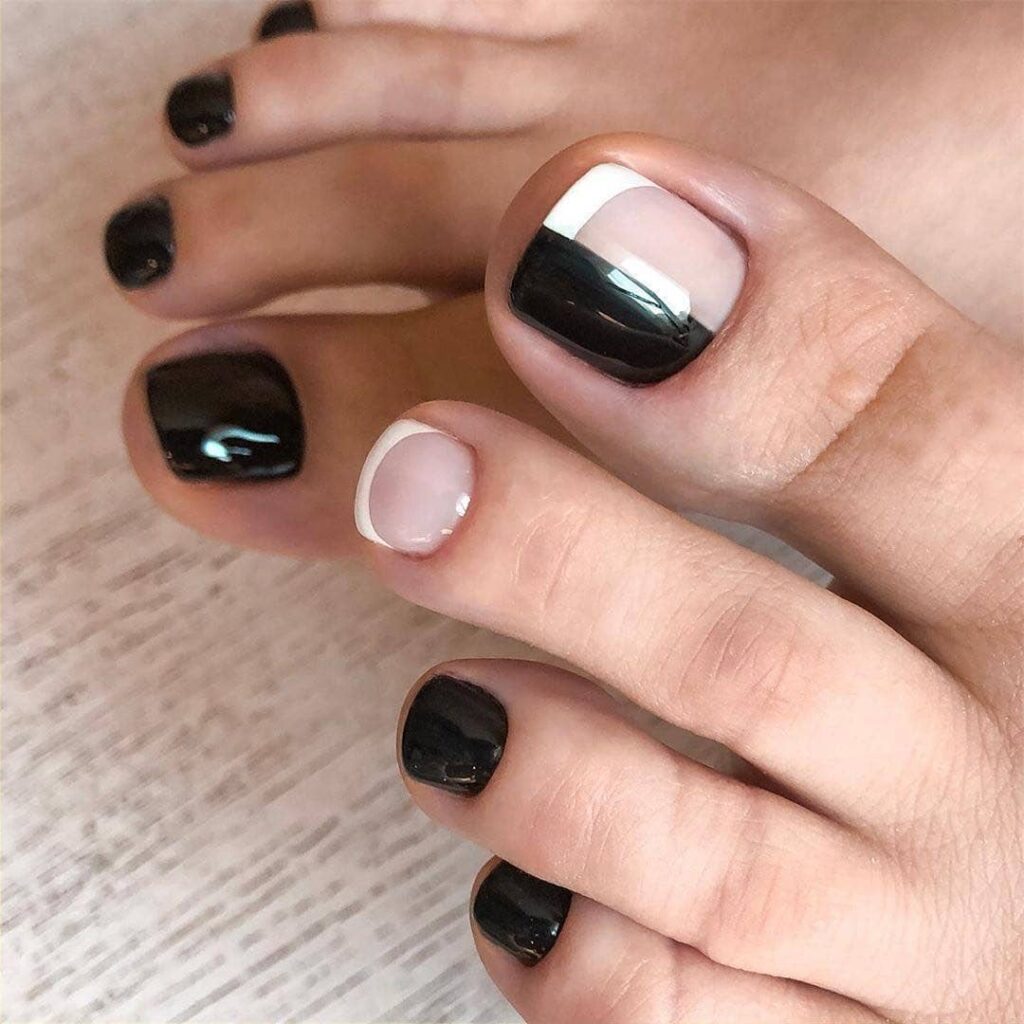 22 Latest Black Pedicure Ideas To Try In 2024! 15 The Modern Classic