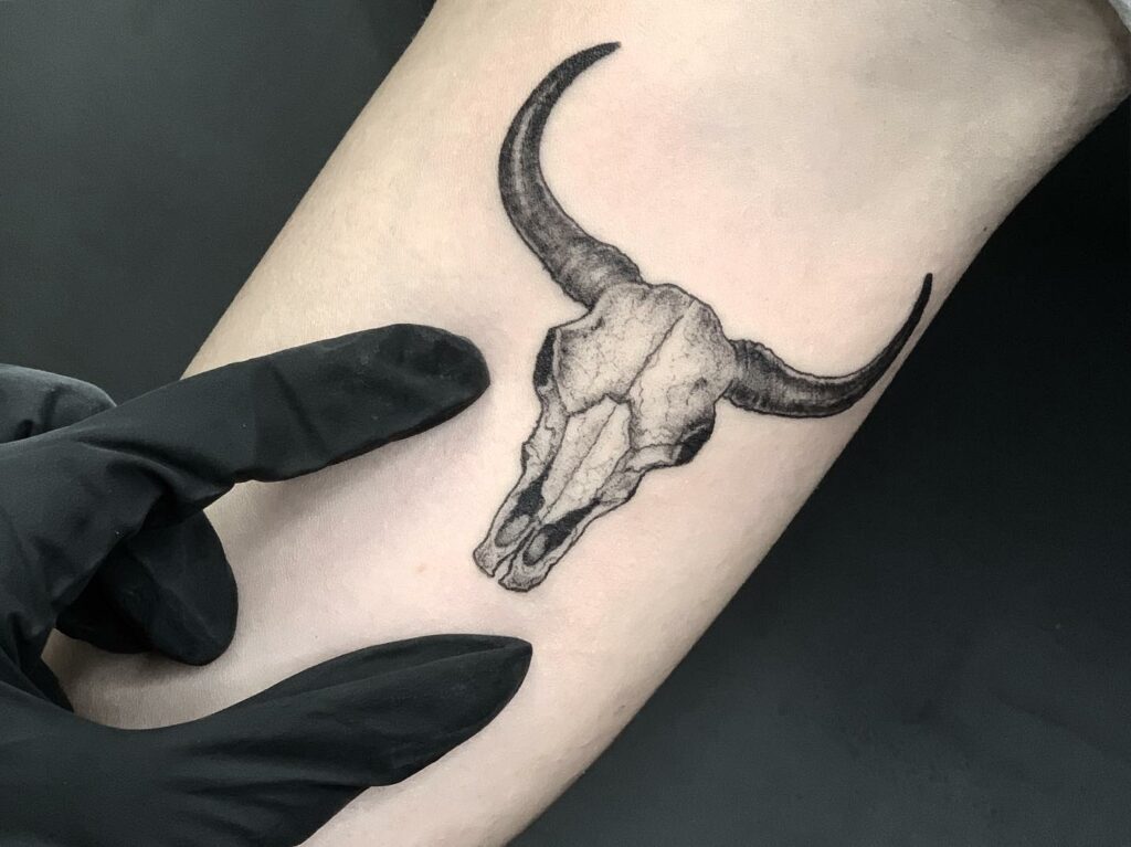 Amazing Bull Skull Tattoo Designs To Inspire You in 2024 10 Bull Skull Tattoo