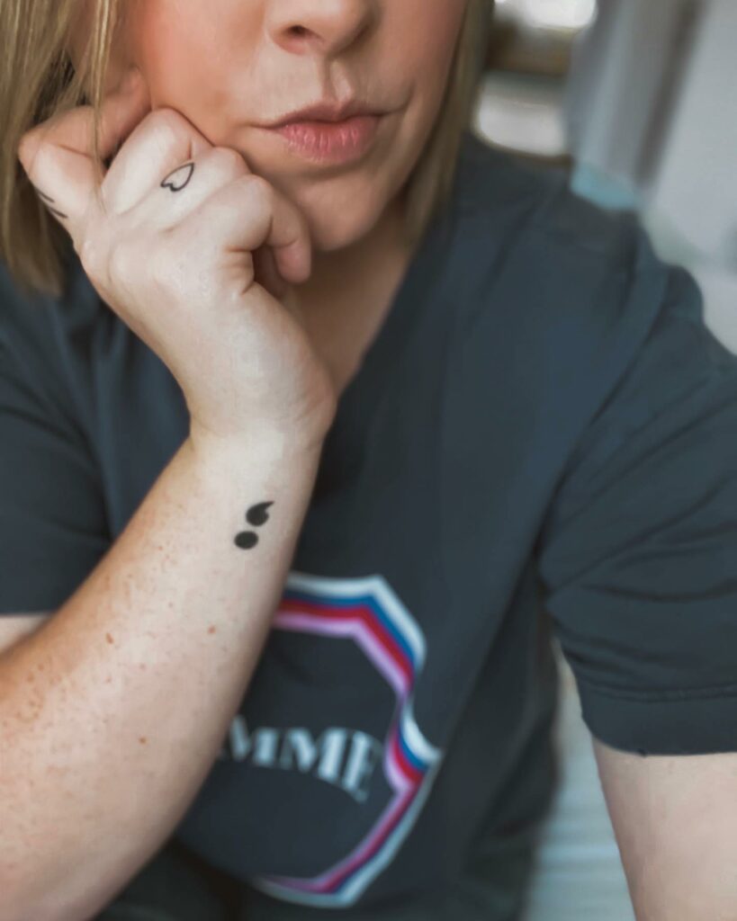 20+ AMAZING WRIST TATTOOS + MEANINGS IN 2024 29 Semicolon Wrist Tattoo